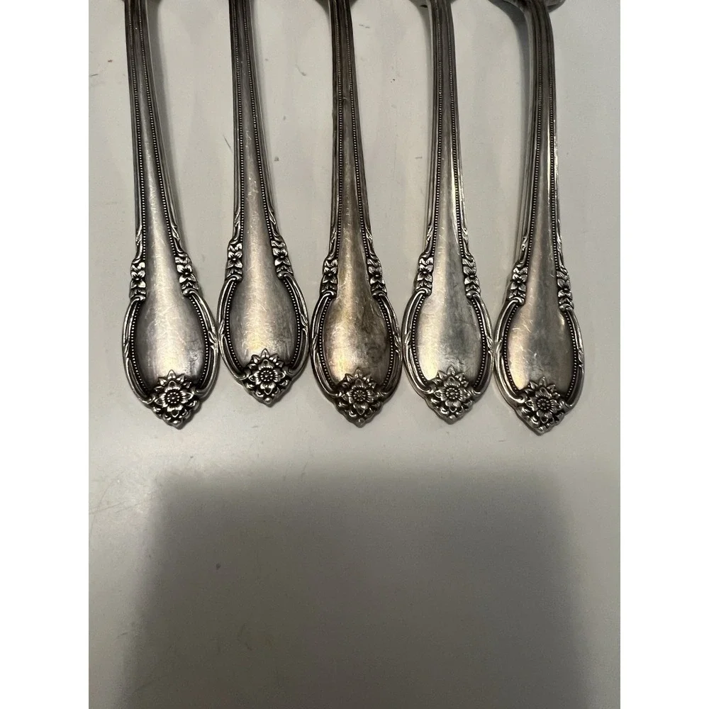 1847 Rogers Bros IS Remembrance‎ Silverplate Silverware Forks Lot 11 Vintage